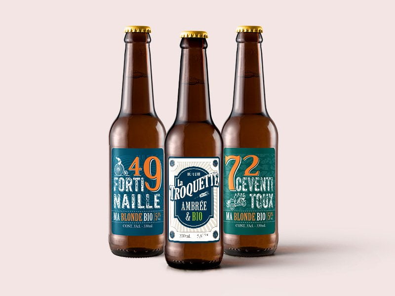 création étiquette bieres 49