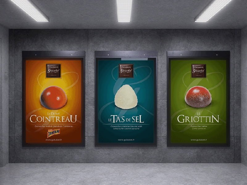 affiche chocolat Guisabel cointreau angers 49 Agence communication agence design