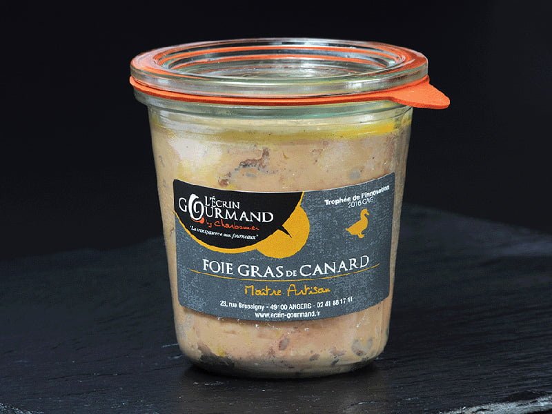 Écrin gourmand fois gras canard packaging