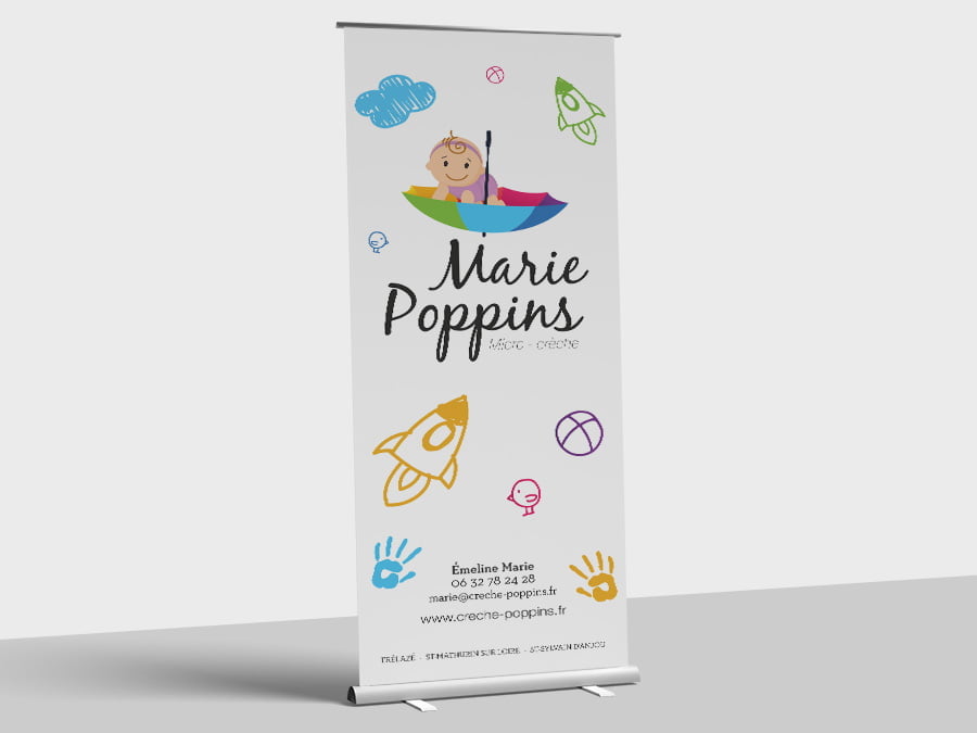 création roll-up Marie Poppins